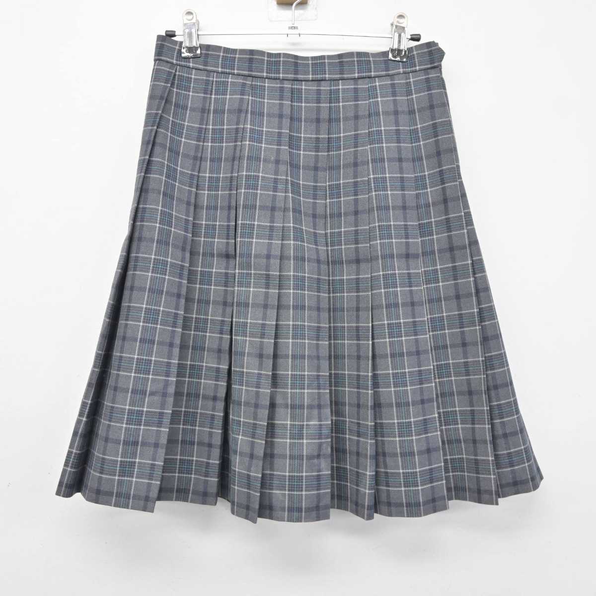 【中古】大阪府 大阪学芸高等学校 女子制服 3点 (ニット・スカート) sf046150