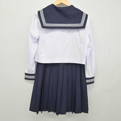 【中古】千葉県 旭市立第一中学校 女子制服 3点 (セーラー服・スカート) sf046159