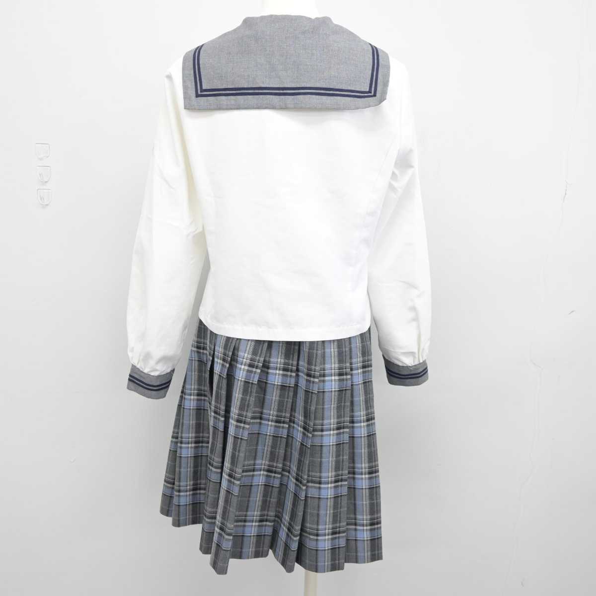 【中古】広島県 進徳女子高等学校 女子制服 2点 (セーラー服・スカート) sf046162