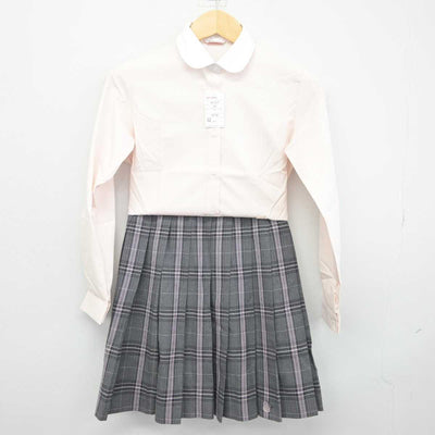 【中古】広島県 進徳女子高等学校 女子制服 3点 (シャツ・スカート) sf046164