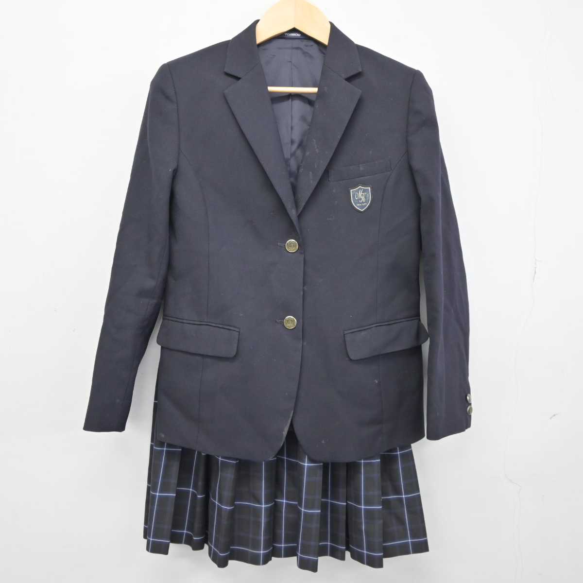 【中古】茨城県 水戸葵陵高等学校 女子制服 2点 (ブレザー・スカート) sf046165