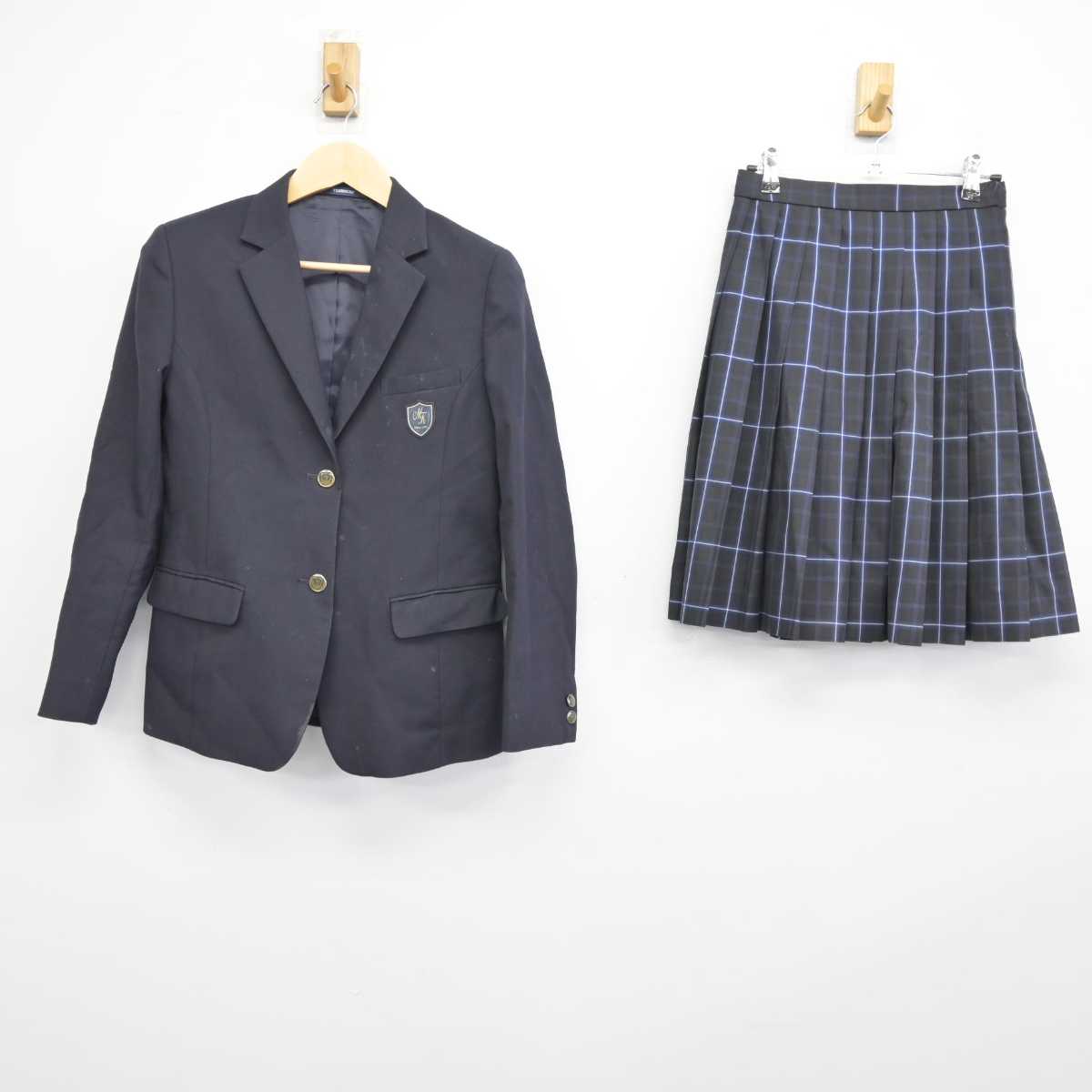 【中古】茨城県 水戸葵陵高等学校 女子制服 2点 (ブレザー・スカート) sf046165