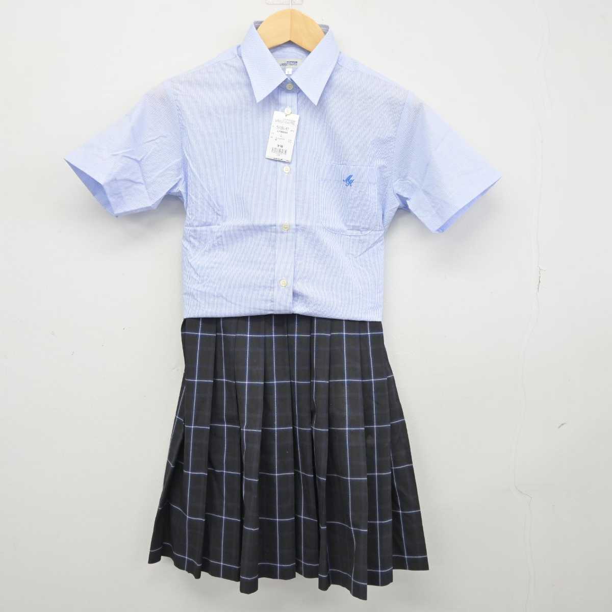 【中古】茨城県 水戸葵陵高等学校 女子制服 2点 (シャツ・スカート) sf046166