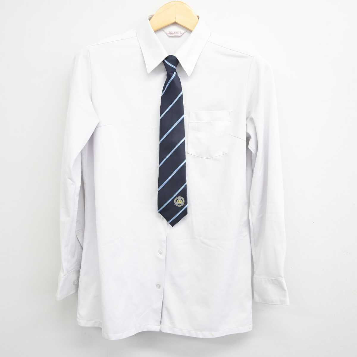 【中古】福岡県 老司中学校 女子制服 5点 (ブレザー・シャツ・スカート) sf046176