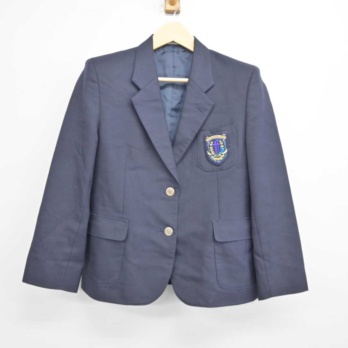 【中古】栃木県 日光市立藤原中学校 女子制服 4点 (ブレザー・スカート) sf046179