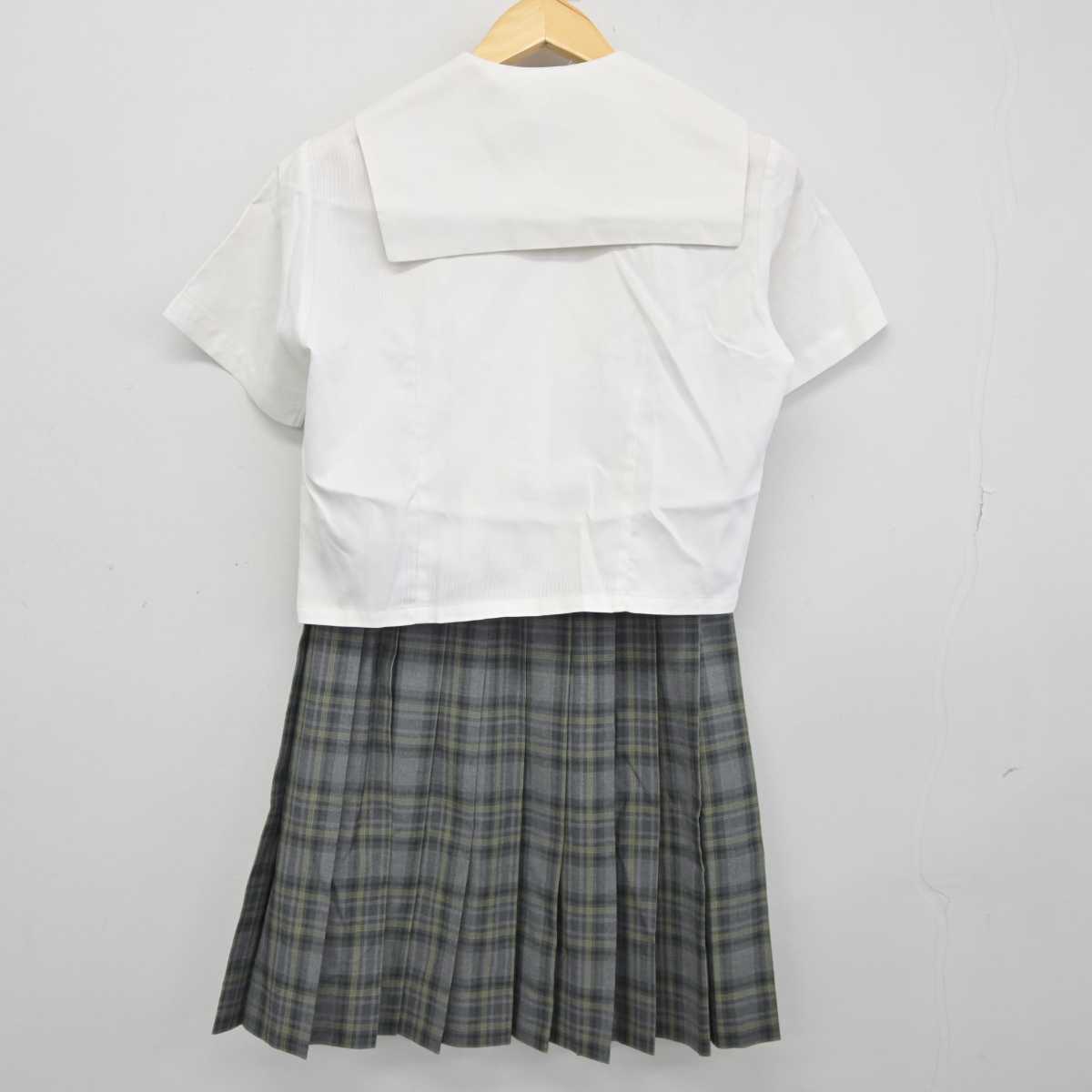 【中古】栃木県 宇都宮文星女子高等学校 女子制服 2点 (シャツ・スカート) sf046181