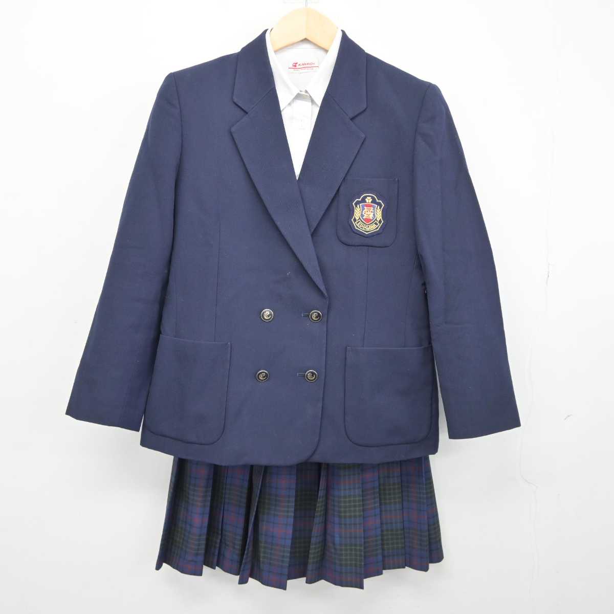 【中古】東京都 江戸川女子高等学校 女子制服 3点 (ブレザー・シャツ・スカート) sf046195