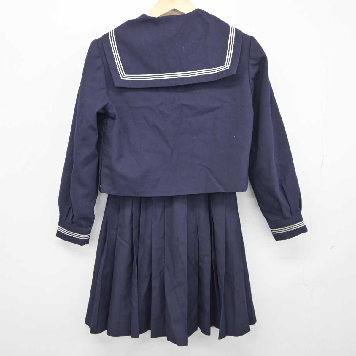 【中古】東京都 八潮高等学校 女子制服 3点 (セーラー服・スカート・スカート) sf046201