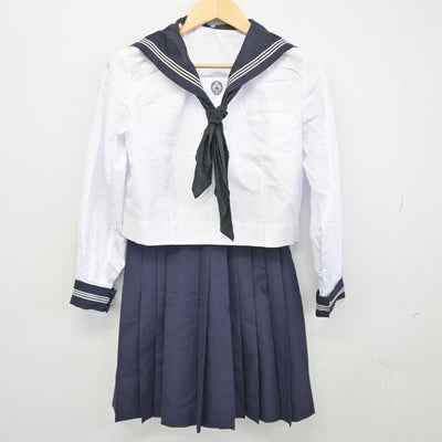 【中古】東京都 八潮高等学校 女子制服 3点 (セーラー服・スカート) sf046202