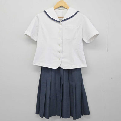 【中古】愛知県 桃陵高等学校 女子制服 2点 (セーラー服・スカート) sf046209