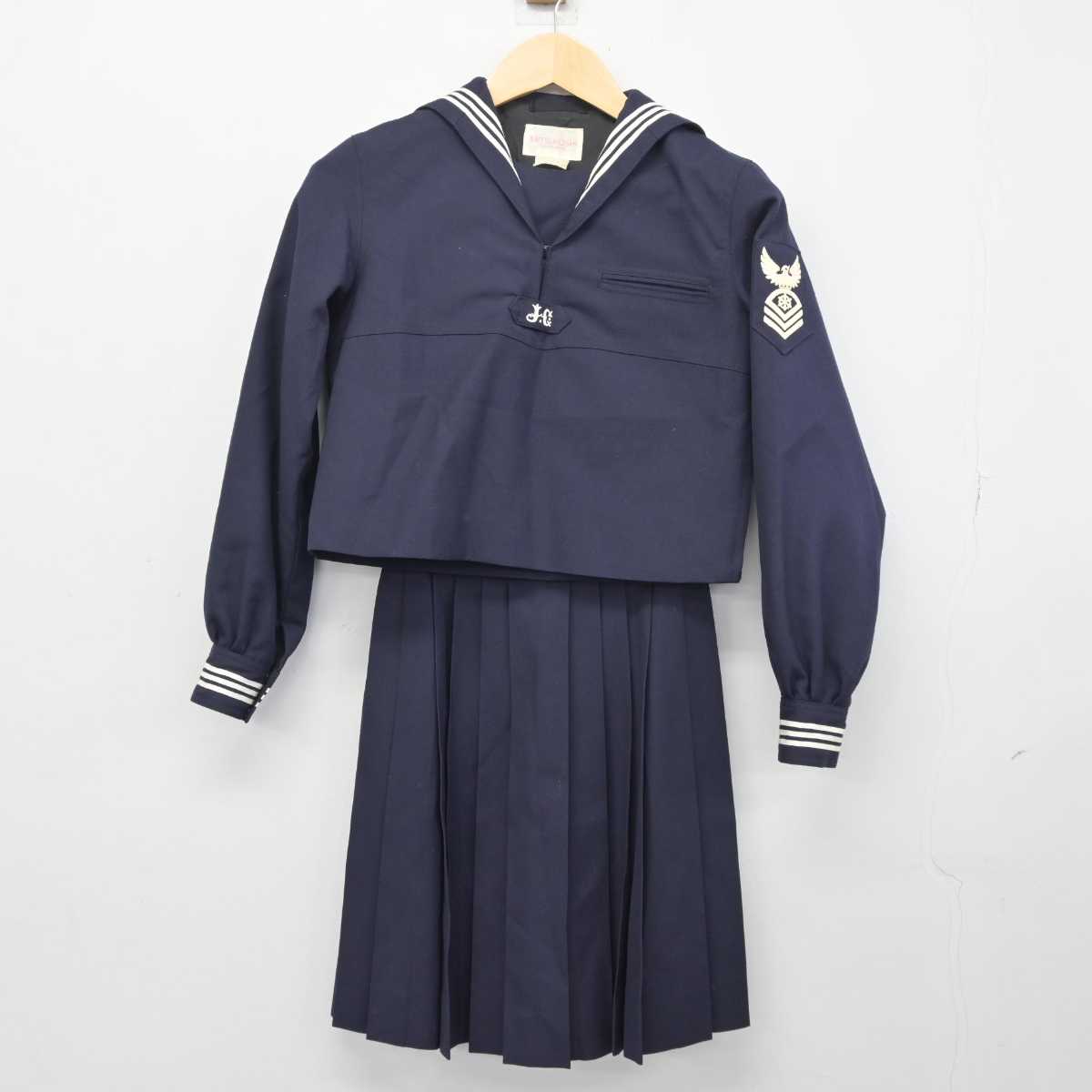 【中古】東京都 女子学院高等学校 女子制服 2点 (セーラー服・スカート) sf046212