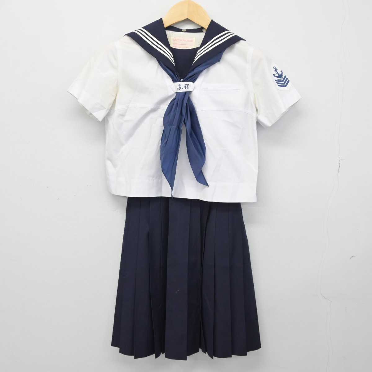 【中古】東京都 女子学院高等学校 女子制服 3点 (セーラー服・スカート) sf046213