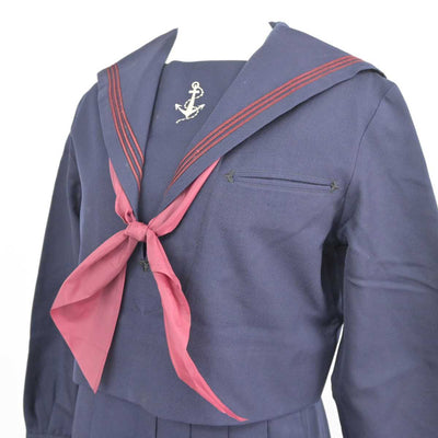 【中古】福岡県 福岡女学院高等学校 女子制服 3点 (セーラー服・ジャンパースカート) sf046223