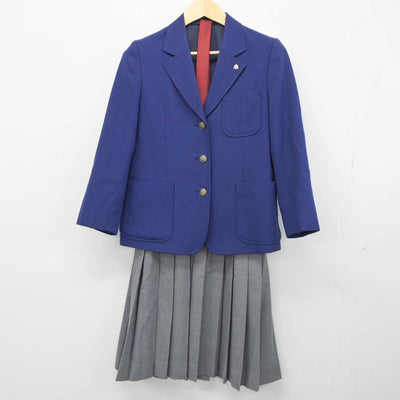 【中古】岩手県 松園中学校 女子制服 4点 (ブレザー・スカート) sf046226