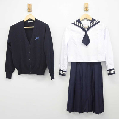 【中古】東京都 十文字高等学校 女子制服 4点 (セーラー服・ニット・スカート) sf046238