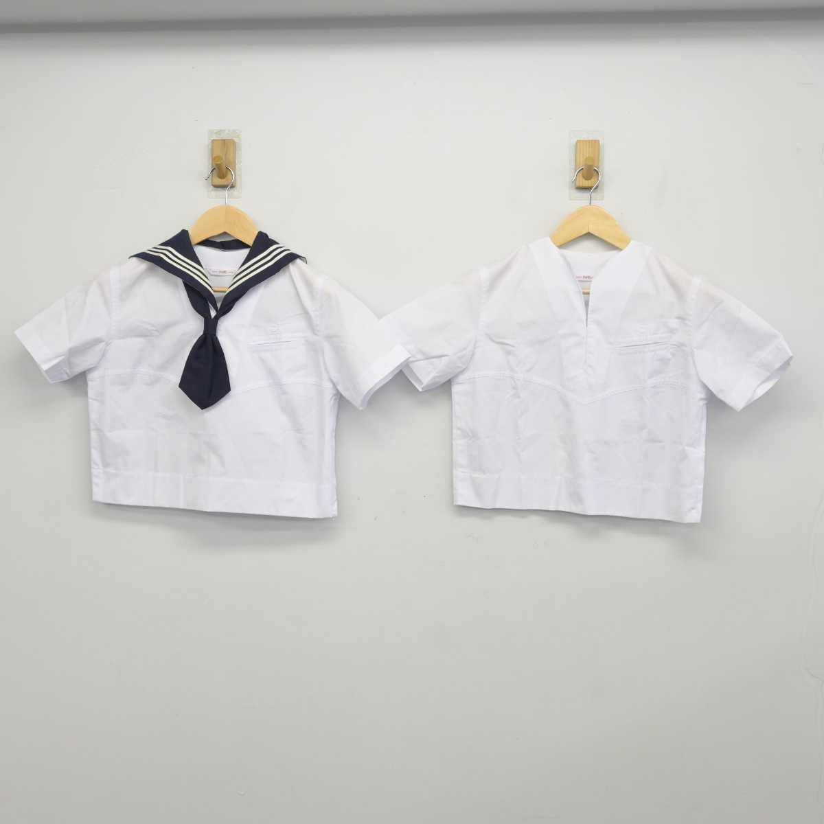 【中古】東京都 十文字高等学校 女子制服 5点 (セーラー服) sf046239