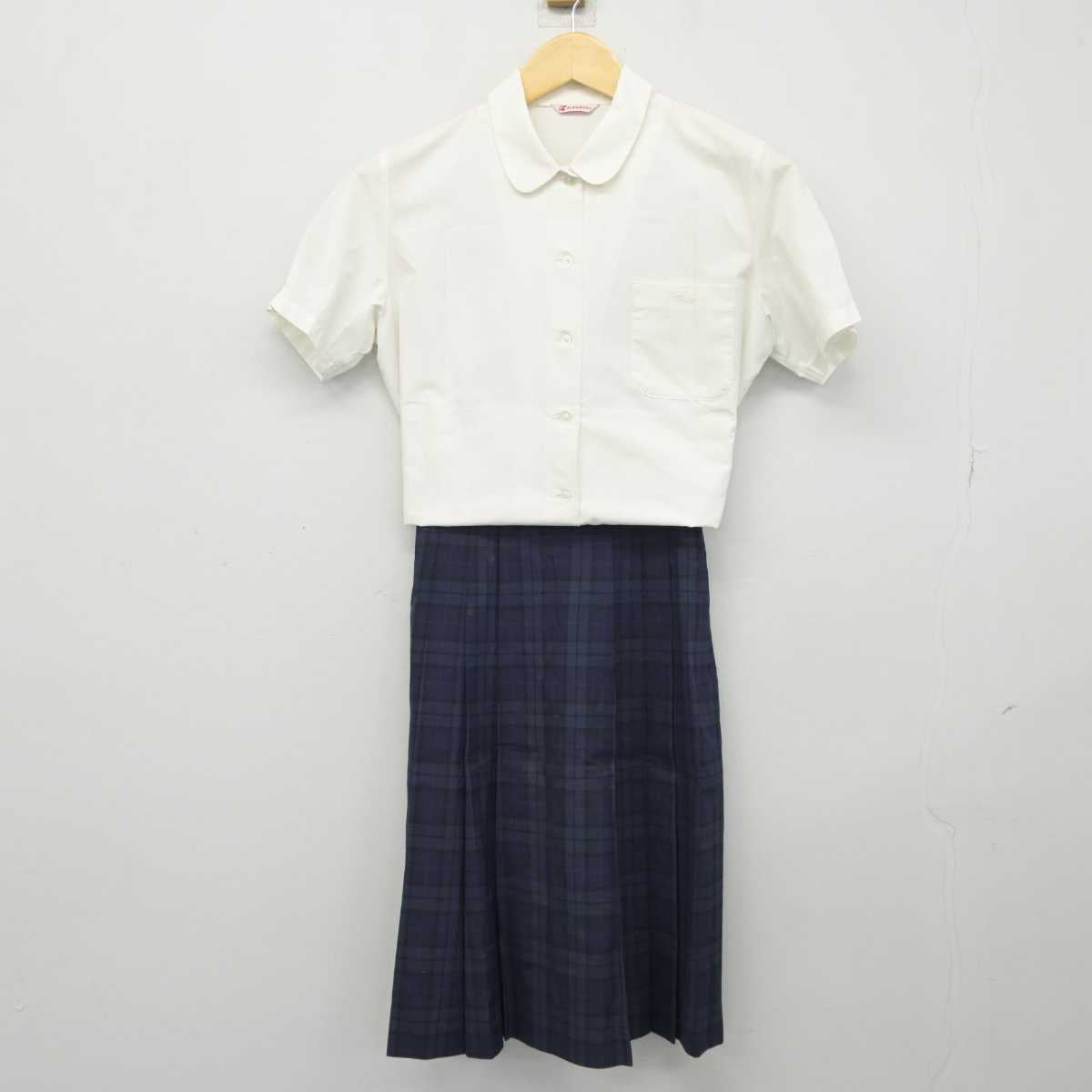 【中古】香川県 高松商業高等学校 女子制服 2点 (シャツ・スカート) sf046243