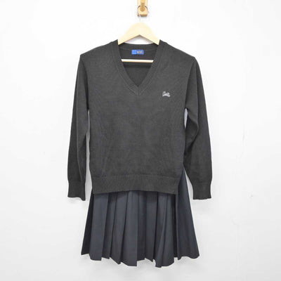 【中古】埼玉県 春日部東高等学校 女子制服 3点 (ニット・ニットベスト・スカート) sf046259