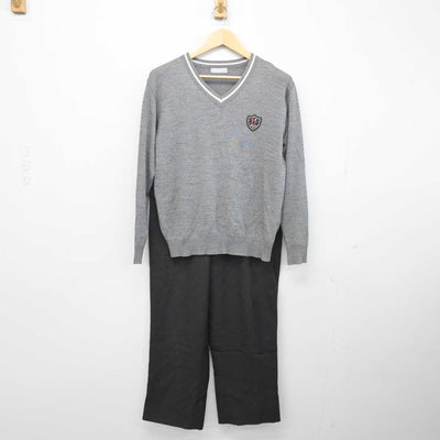 【中古】和歌山県 初芝橋本中学校高等学校 男子制服 4点 (ブレザー・ニット・ズボン) sf046262