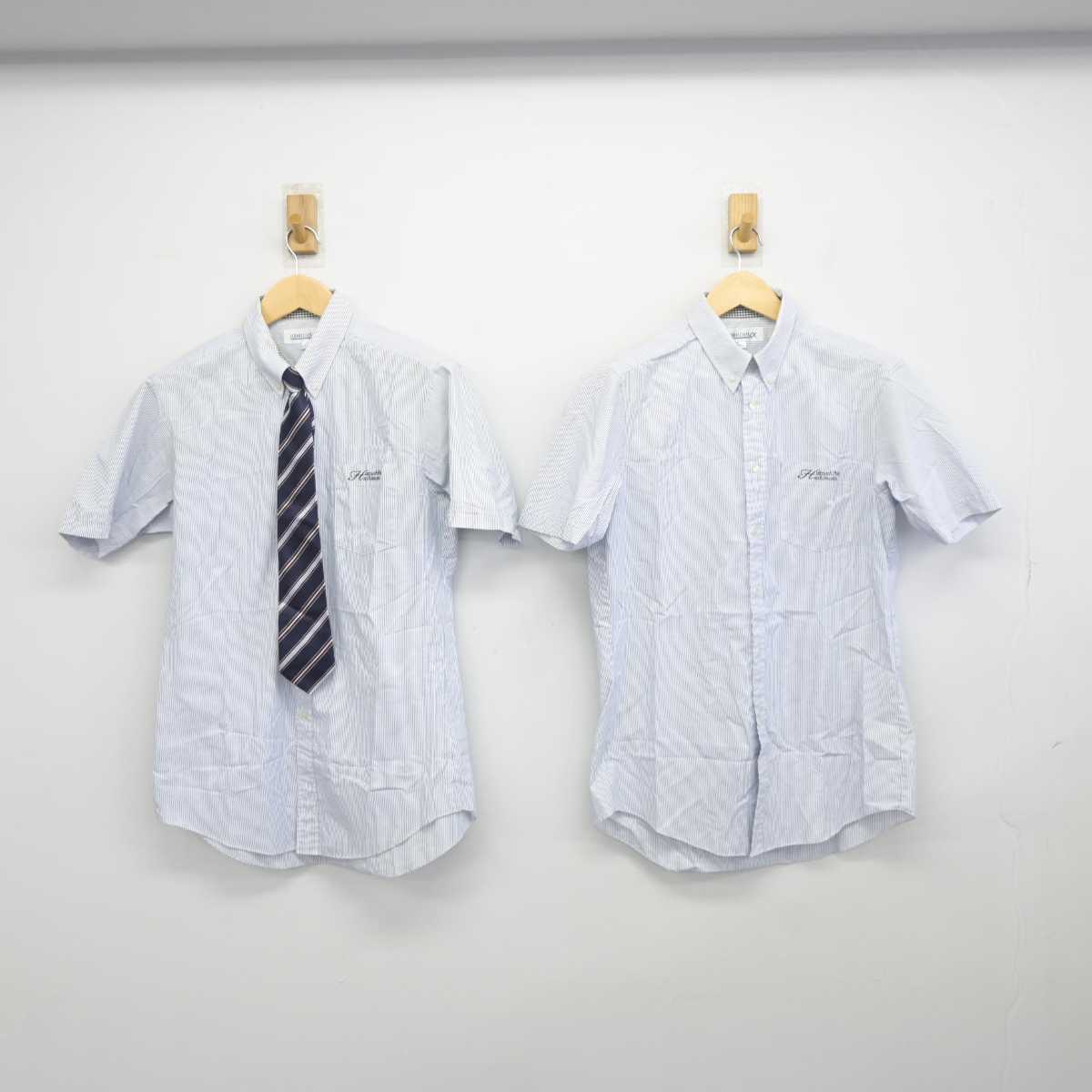 【中古】和歌山県 初芝橋本中学校高等学校 男子制服 4点 (シャツ・ズボン) sf046263