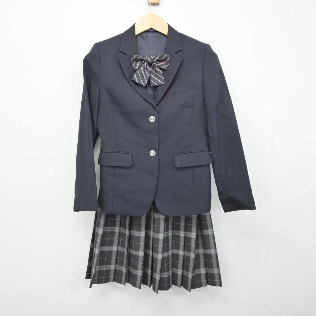 【中古】東京都 横山中学校 女子制服 3点 (ブレザー・スカート) sf046265