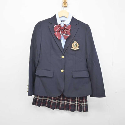 【中古】 学校名不明 女子制服 4点 (ブレザー・シャツ・スカート) sf046268