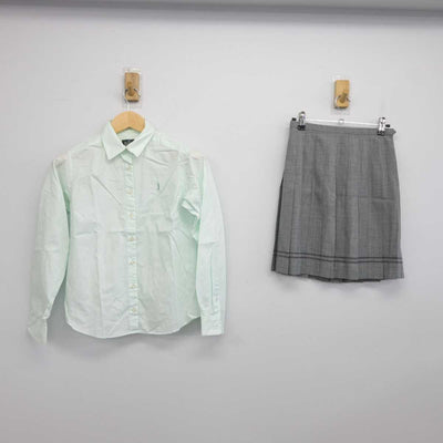 【中古】 学校名不明 女子制服 2点 (シャツ・スカート) sf046270