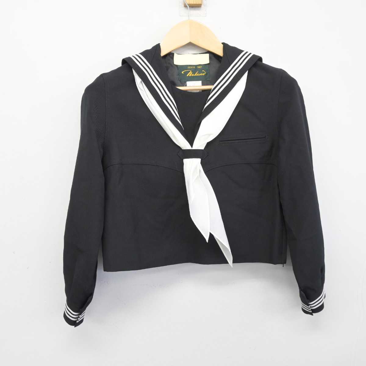 【中古】東京都 富士見中学高等学校 女子制服 3点 (セーラー服・スカート) sf046291