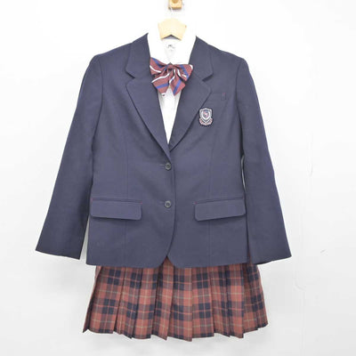 【中古】東京都 貞静学園中学校・高等学校 女子制服 5点 (ブレザー・ニット・シャツ・スカート) sf046293