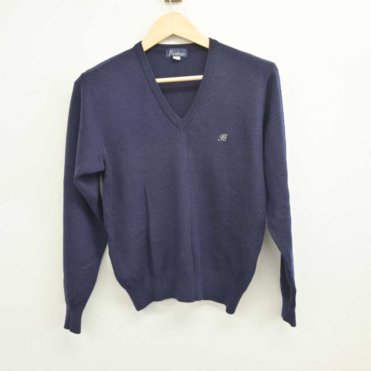 【中古】東京都 貞静学園中学校・高等学校 女子制服 2点 (ニット・ニットベスト) sf046294