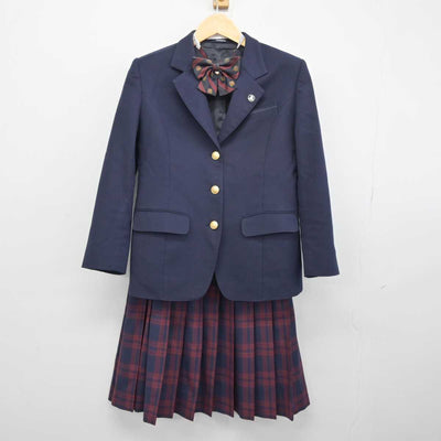 【中古】福島県 あさか開成高等学校 女子制服 3点 (ブレザー・スカート) sf046301