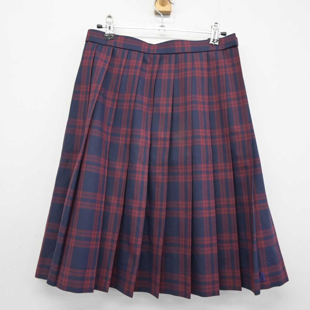 【中古】福島県 あさか開成高等学校 女子制服 3点 (ブレザー・スカート) sf046301 | 中古制服通販パレイド