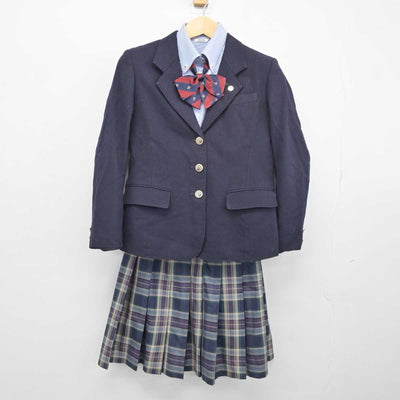 【中古】静岡県 オイスカ浜松国際高等学校 女子制服 4点 (ブレザー・シャツ・スカート) sf046304