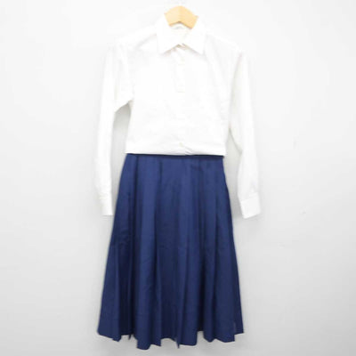 【中古】千葉県 検見川高等学校 女子制服 3点 (ブレザー・シャツ・スカート) sf046311