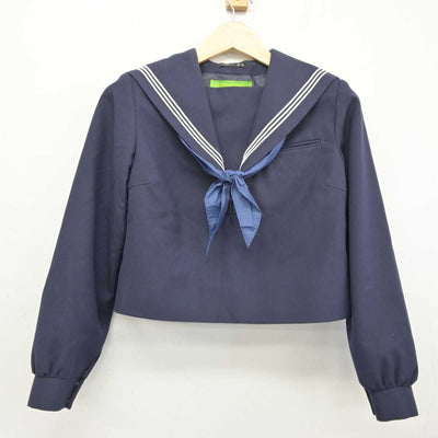 【中古】福岡県 当仁中学校 女子制服 3点 (セーラー服・ジャンパースカート) sf046312