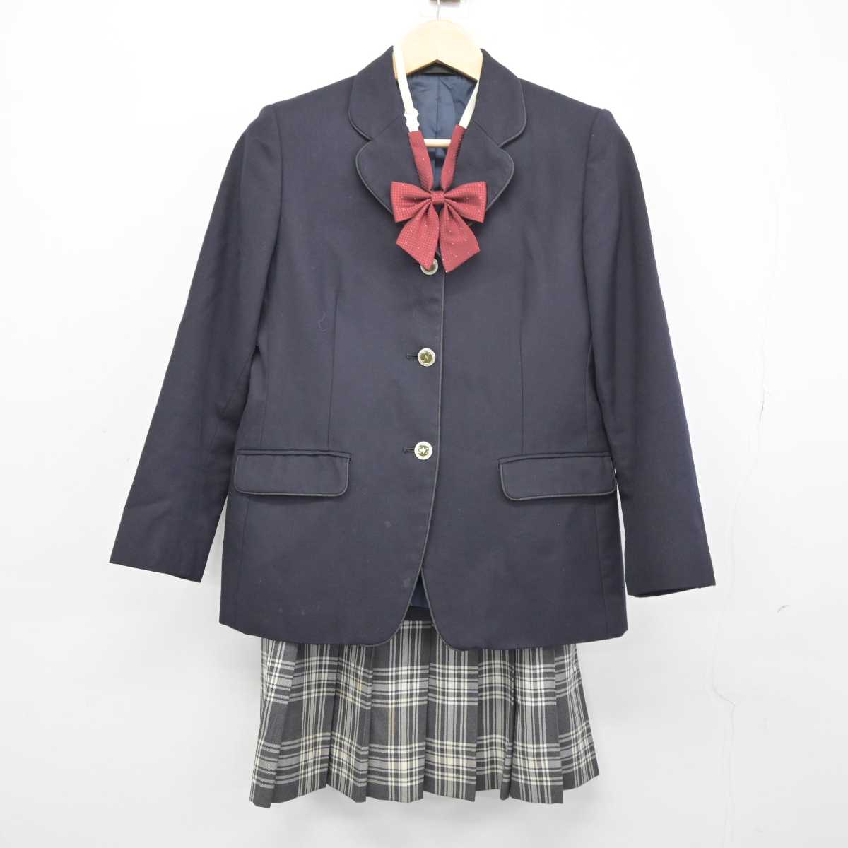 【中古】東京都 農芸高等学校 女子制服 4点 (ブレザー・スカート) sf046313