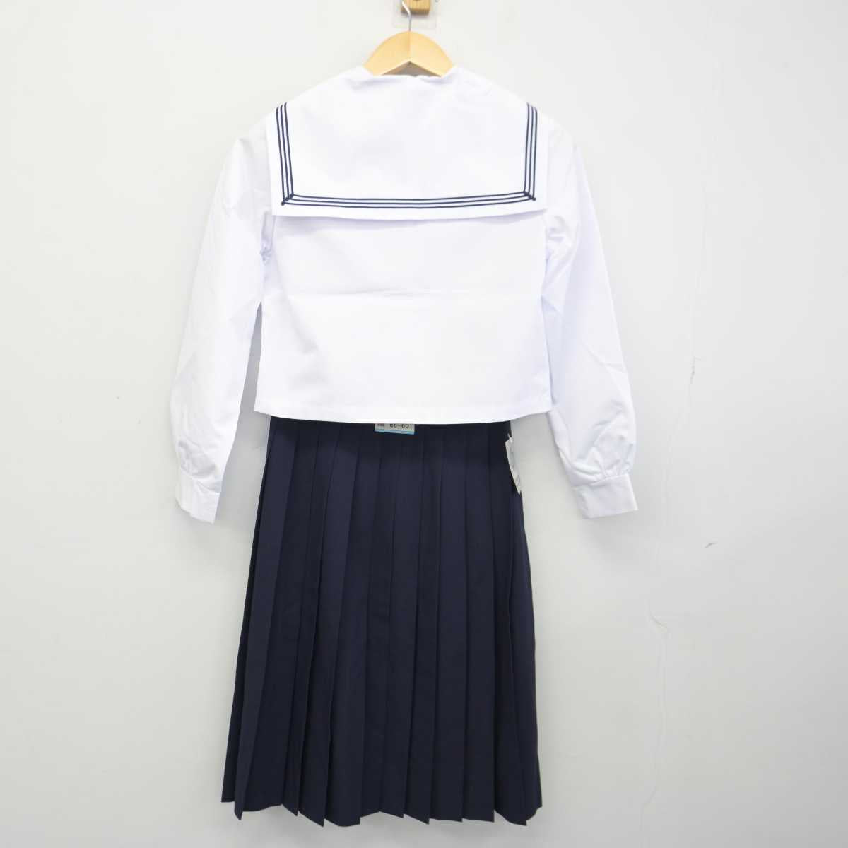 【中古】北海道 札幌市立宮の森中学校 女子制服 3点 (セーラー服・スカート) sf046325