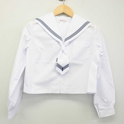 【中古】北海道 札幌市立宮の森中学校 女子制服 3点 (セーラー服・スカート) sf046325