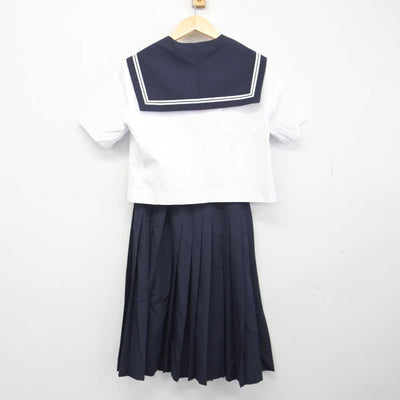 【中古】岐阜県 可児市立東可児中学校 女子制服 4点 (セーラー服・スカート) sf046328