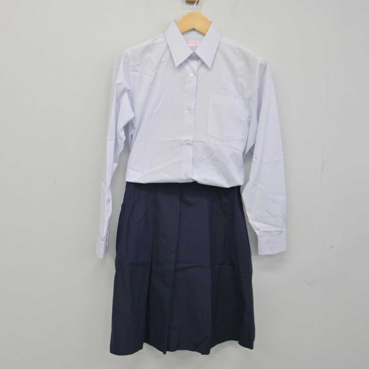 【中古】神奈川県 松陽高等学校 女子制服 2点 (シャツ・スカート) sf046336