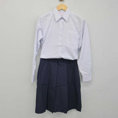 【中古】神奈川県 松陽高等学校 女子制服 2点 (シャツ・スカート) sf046336