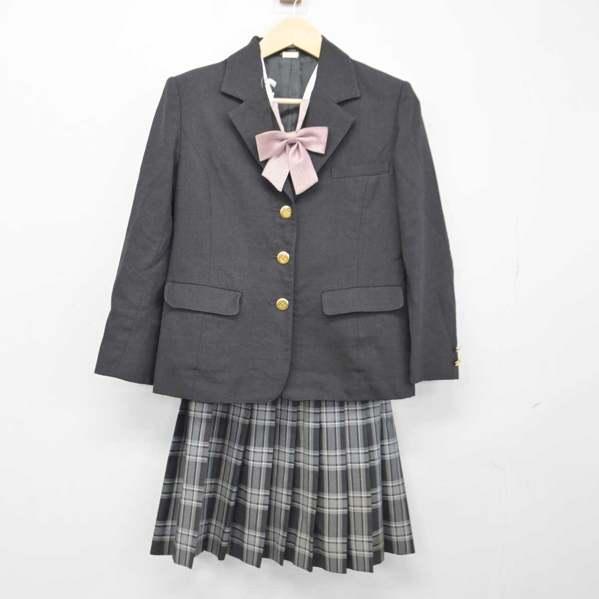 【中古】東京都 大泉桜高等学校 女子制服 3点 (ブレザー・スカート) sf046341