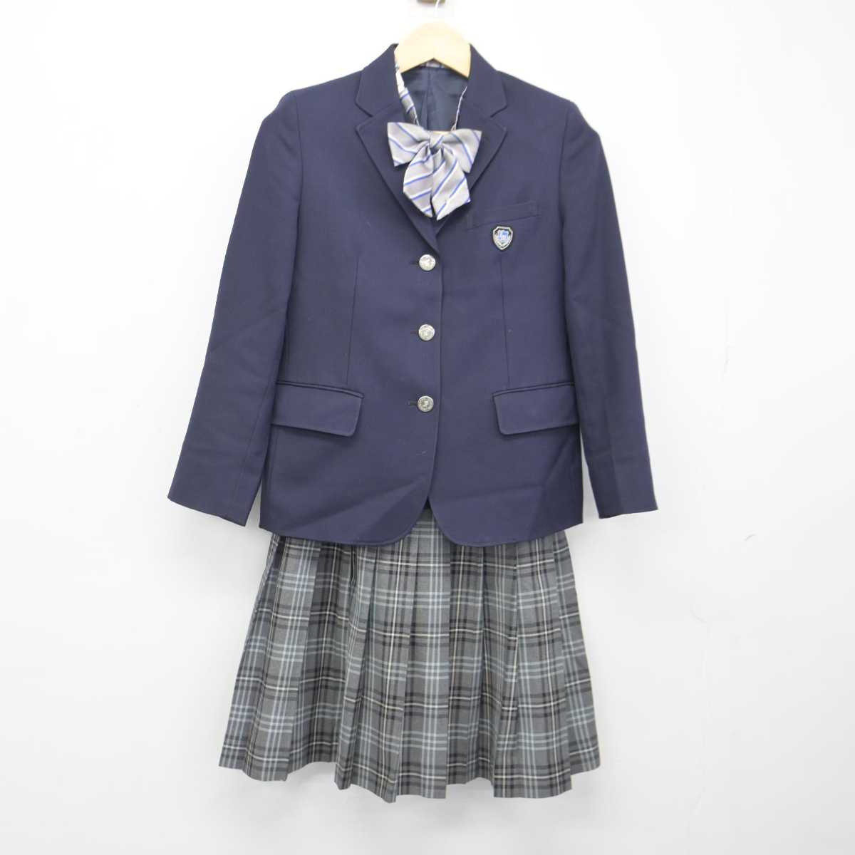 【中古】北海道 石狩南高等学校 女子制服 3点 (ブレザー・スカート) sf046345