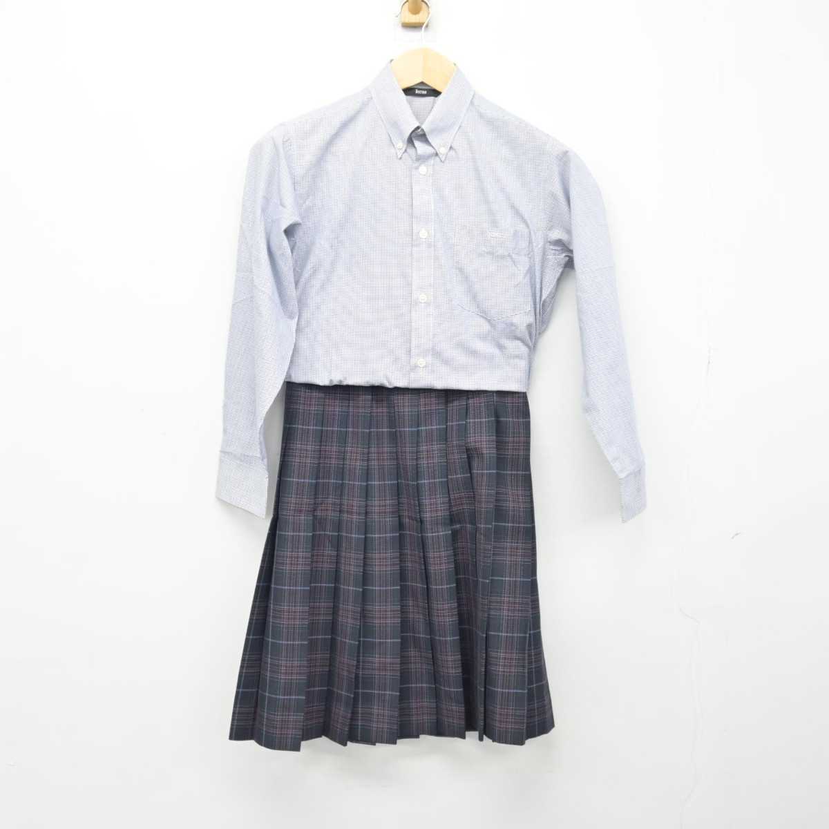 【中古】東京都 宝仙学園中学校 女子制服 2点 (シャツ・スカート) sf046356