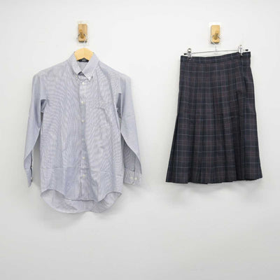 【中古】東京都 宝仙学園中学校 女子制服 2点 (シャツ・スカート) sf046356