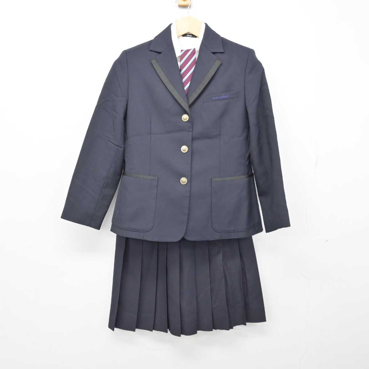 【中古】東京都 宝仙学園中学校 女子制服 4点 (ブレザー・シャツ・スカート) sf046358