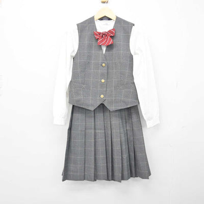 【中古】埼玉県 さいたま市立宮原中学校 女子制服 5点 (ブレザー・シャツ・ベスト・スカート) sf046360