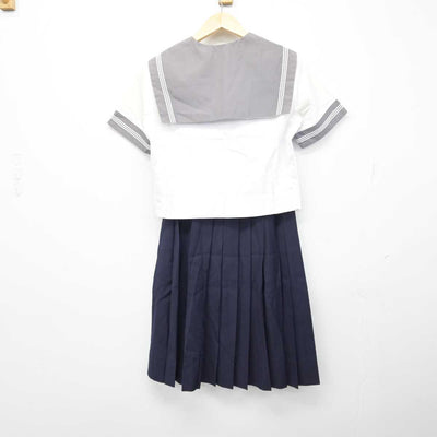 【中古】大阪府 明浄学院高等学校 女子制服 4点 (セーラー服・スカート) sf046365