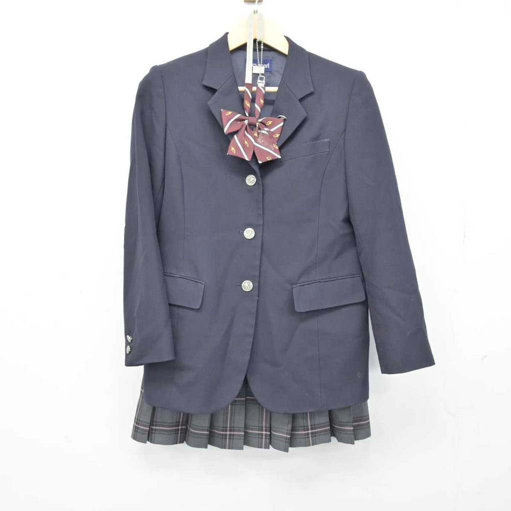 中古】神奈川県 生田東高等学校 女子制服 4点 (ブレザー・スカート