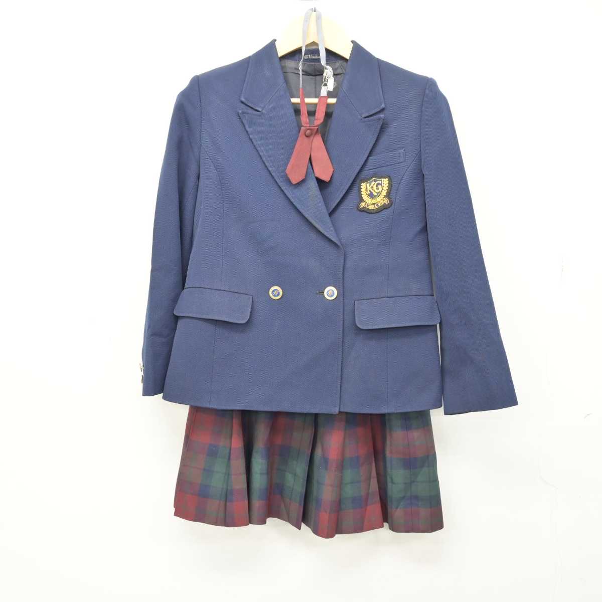 【中古】神奈川県 関東学院高等学校 女子制服 4点 (ブレザー・スカート・スカート) sf046373